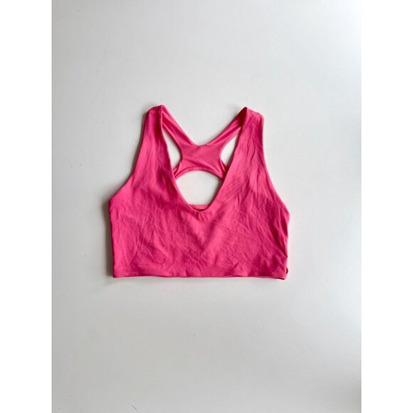 LULULEMON Bend This Scoop And Cross Glaze Pink Sports Bra Tank, Size L/XL - Picture 6 of 15